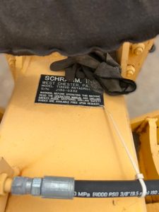 Nameplate Schramm T130 Dual breakout