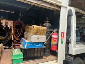 Detail of Isuzu 4x4 Service Truck Equipment