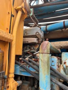 CD500 (T3W customised) drill rig, engine compartment