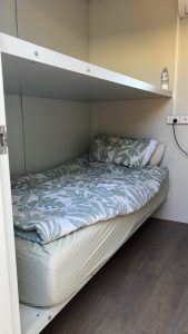 Double bunk bed inside custom 6 MAN accommodation