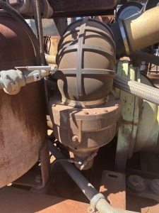 Side view filter housing Sullair 1150/350 air compressor