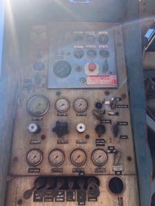Control panel for Hydco 70 rotary drill rig