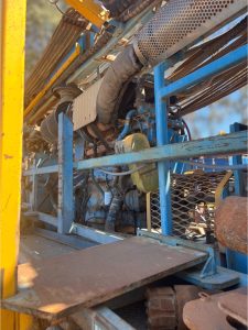 Engine and compressor area Hydco 70 rotary drill rig