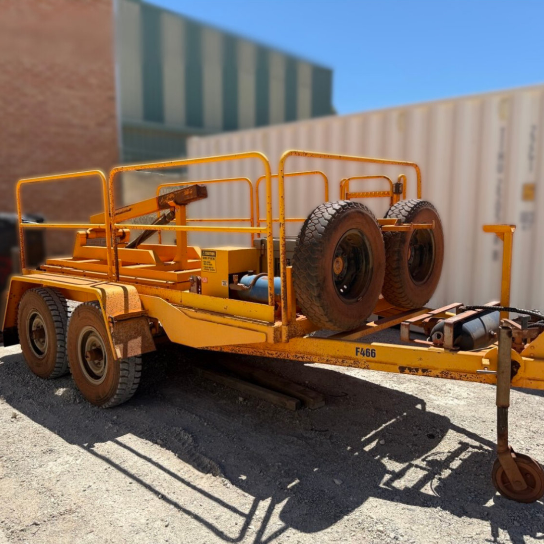 Drilling equipment trailer with cable reel for sale